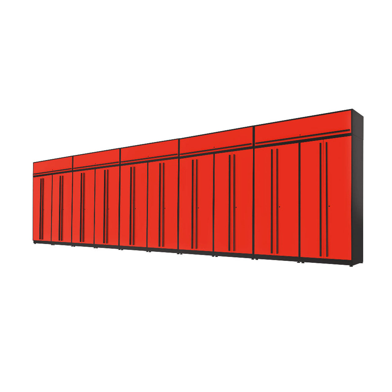 Proslat 15-Piece Red Fusion Plus 33ft Set with Black