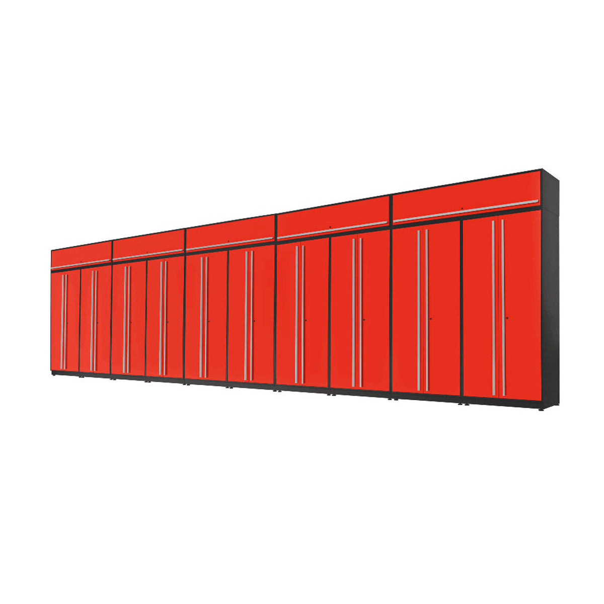 Proslat 15-Piece Red Fusion Plus 33ft Set with Silver