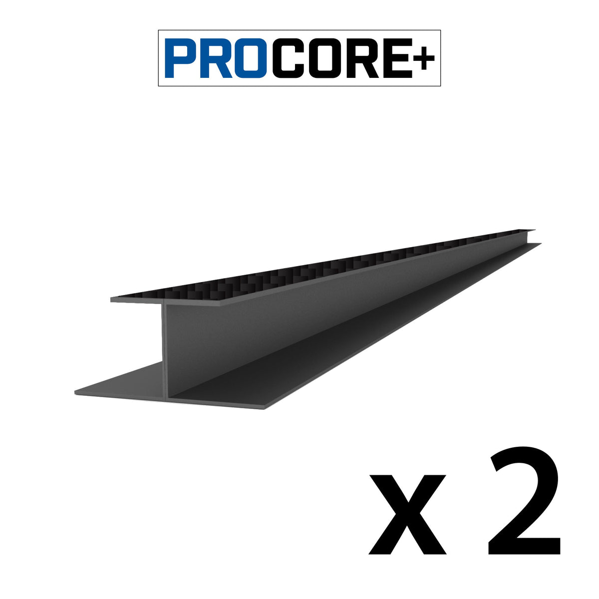 Proslat 8 ft. PROCORE + PVC H-Trim Pack - 2 Pack - Trims