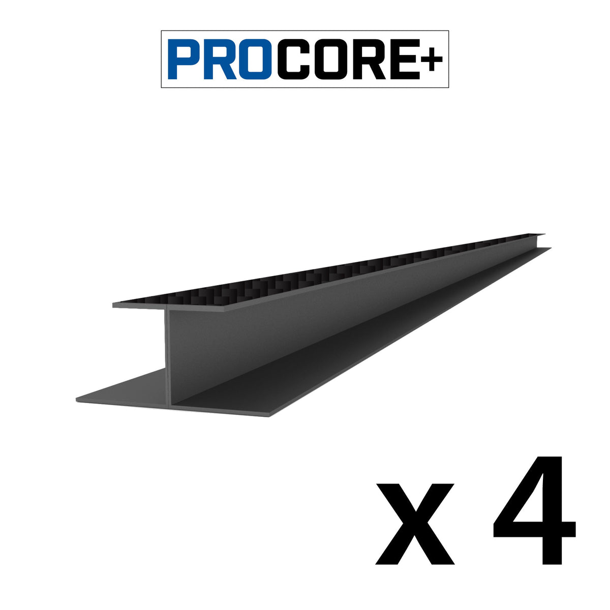 Proslat 8 ft. PROCORE + PVC H-Trim Pack - 4 Pack - Trims