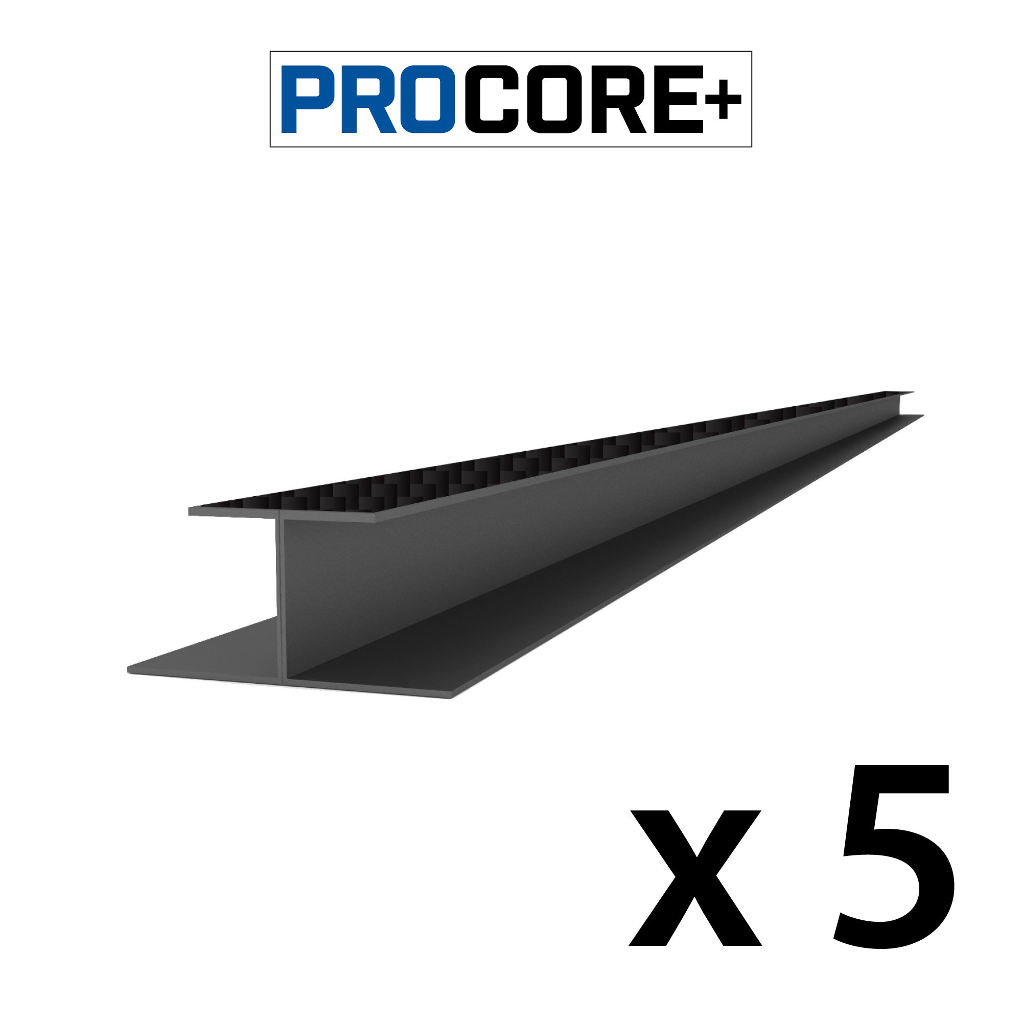 Proslat 8 ft. PROCORE + PVC H-Trim Pack - 5 Pack - Trims