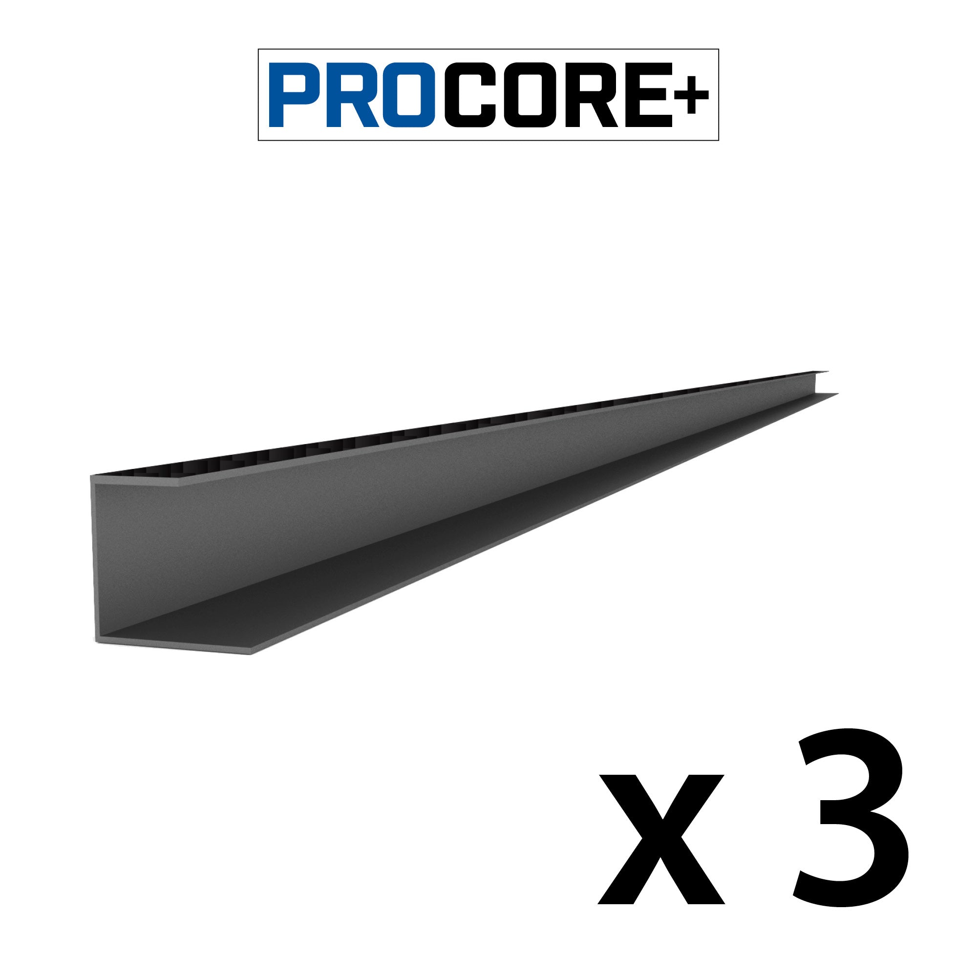 Proslat 8 ft. PROCORE + PVC Side Trim Pack - 3 Pack - Trims