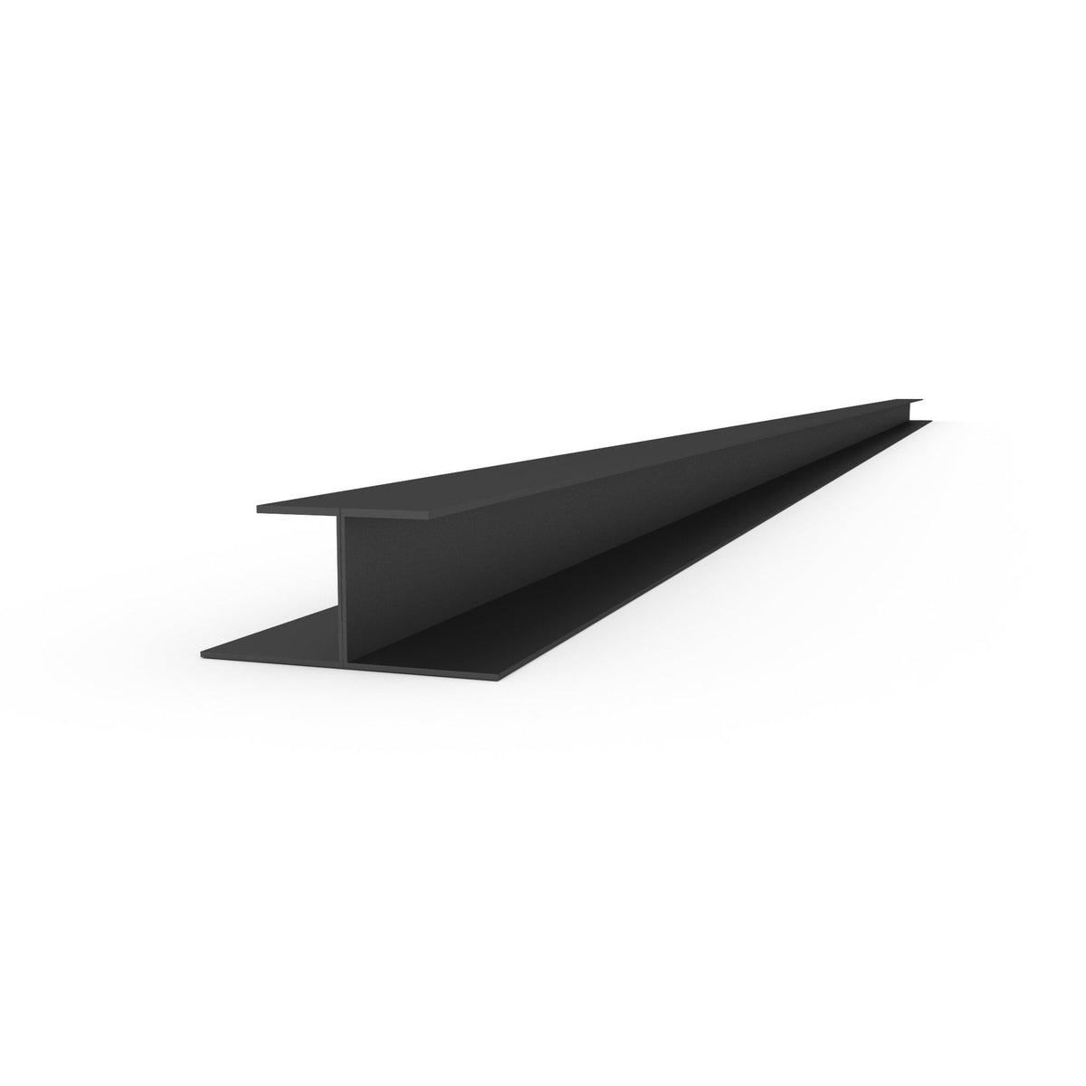 Proslat 8 ft. PVC H Trim Pack - Charcoal / 2 Pack - Trims
