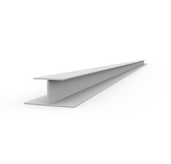 Proslat 8 ft. PVC H Trim Pack - White / 2 Pack - Trims