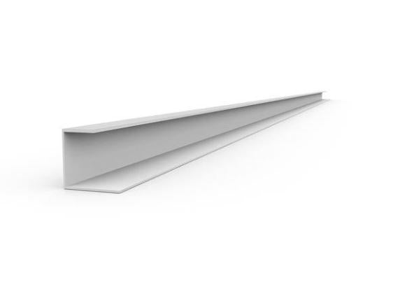 Proslat 8 ft. PVC J Trim Pack - White / 2 Pack - Trims