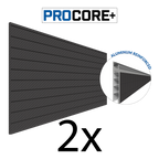 Proslat 8 ft. x 4 ft. PROCORE + Carbon Fiber PVC Slatwall