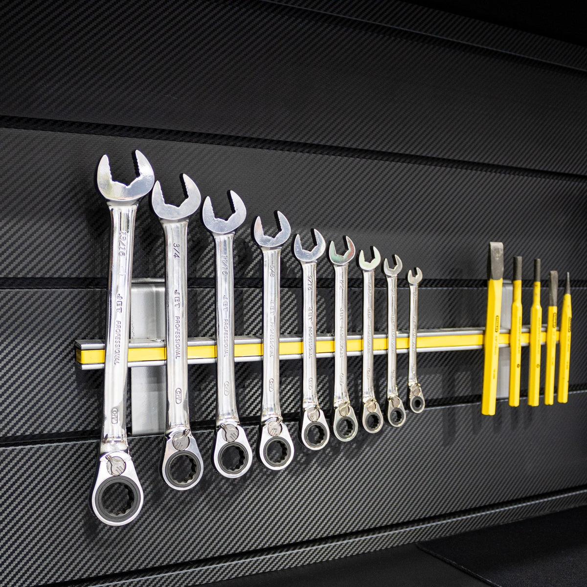 Proslat 8 ft. x 4 ft. PROCORE + Carbon Fiber PVC Slatwall