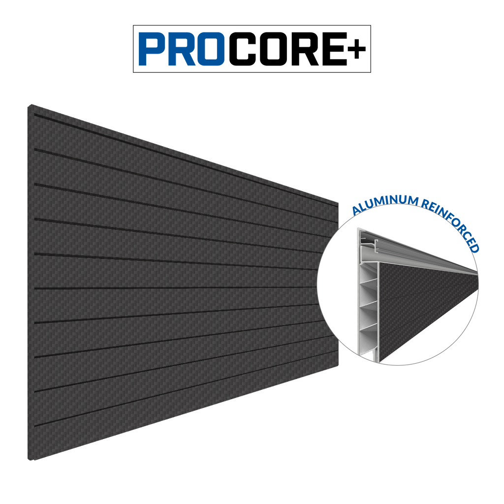 Proslat 8 ft. x 4 ft. PROCORE + Carbon fiber PVC Slatwall