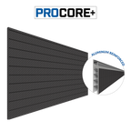 Proslat 8 ft. x 4 ft. PROCORE + Carbon fiber PVC Slatwall