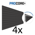 Proslat 8 ft. x 4 ft. PROCORE + Carbon Fiber PVC Slatwall