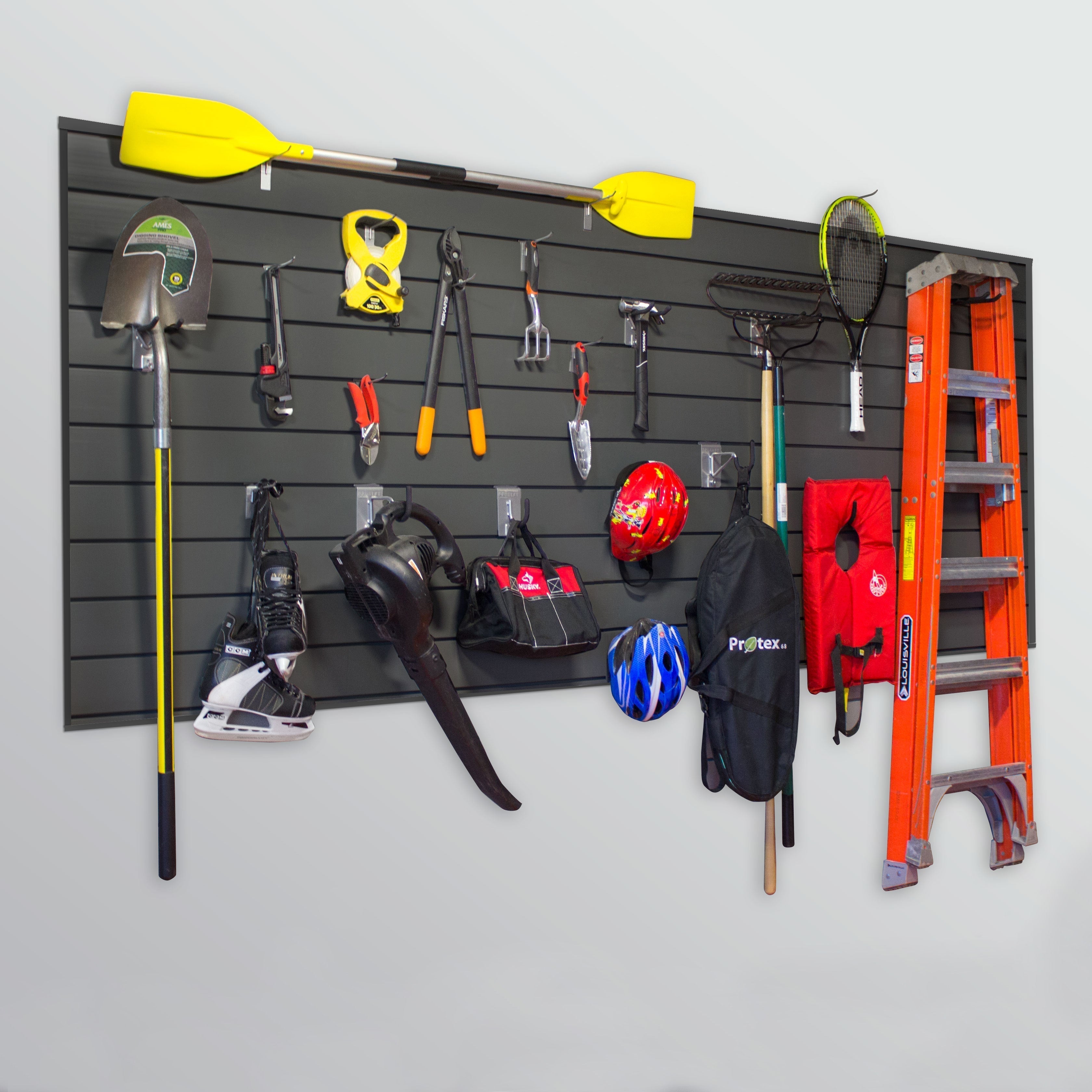 Proslat 8 ft. x 4 ft. PVC Slatwall - 2 pack 64 sq ft
