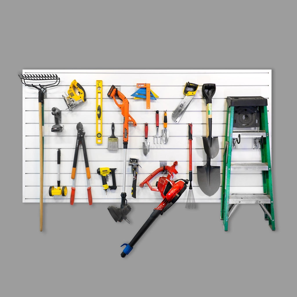 Proslat 8 ft. x 4 ft. PVC Slatwall - 2 pack 64 sq ft