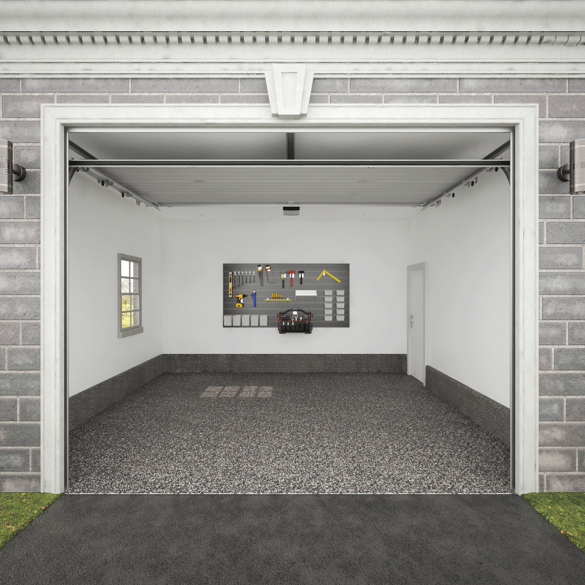 Proslat 8 ft. x 4 ft. PVC Slatwall - 2 pack 64 sq ft