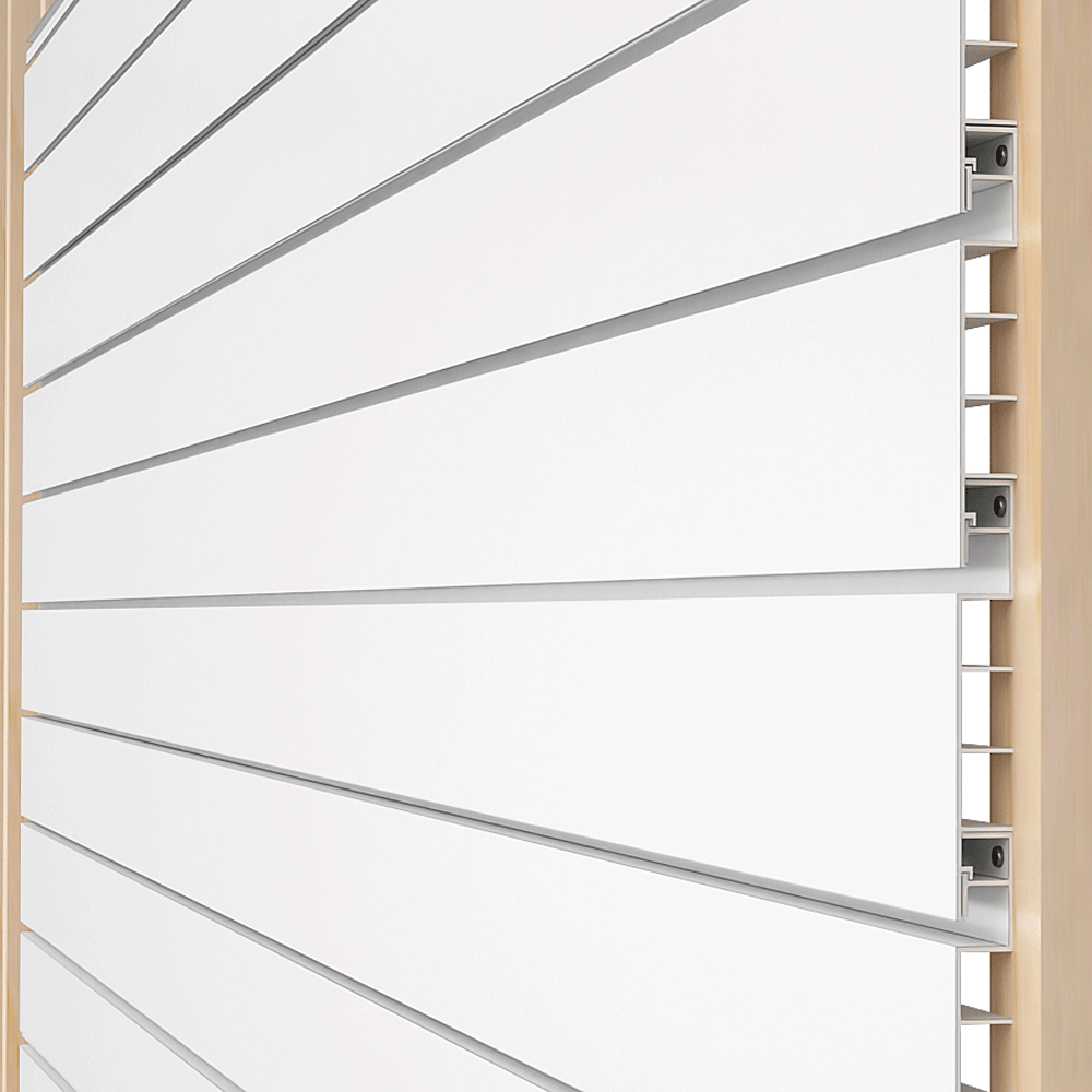 Proslat 8 ft. x 4 ft. PVC Slatwall - 2 pack 64 sq ft