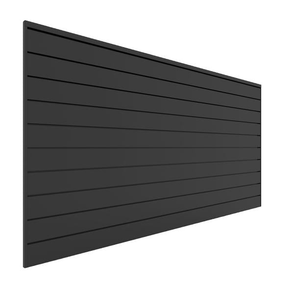 Proslat 8 ft. x 4 ft. PVC Slatwall - Charcoal - Slatwall