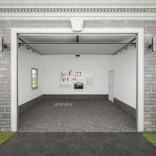Proslat 8 ft. x 4 ft. PVC Slatwall - Charcoal - Slatwall