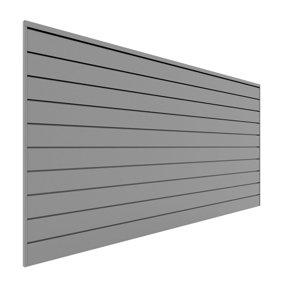 Proslat 8 ft. x 4 ft. PVC Slatwall - Light Gray - Slatwall