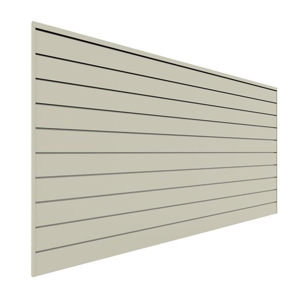 Proslat 8 ft. x 4 ft. PVC Slatwall (Various Colors