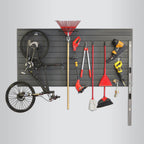 Proslat 8’ x 4’ PVC Wall Slatwall Mini Bundle - Charcoal