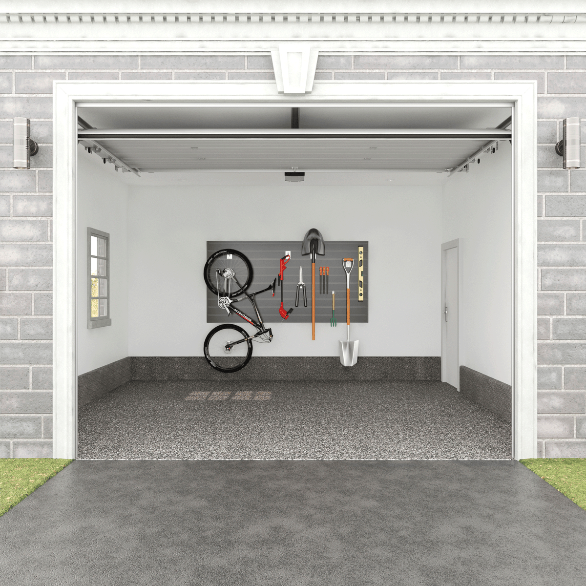 Proslat 8’ x 4’ PVC Wall Slatwall Mini Bundle (Different