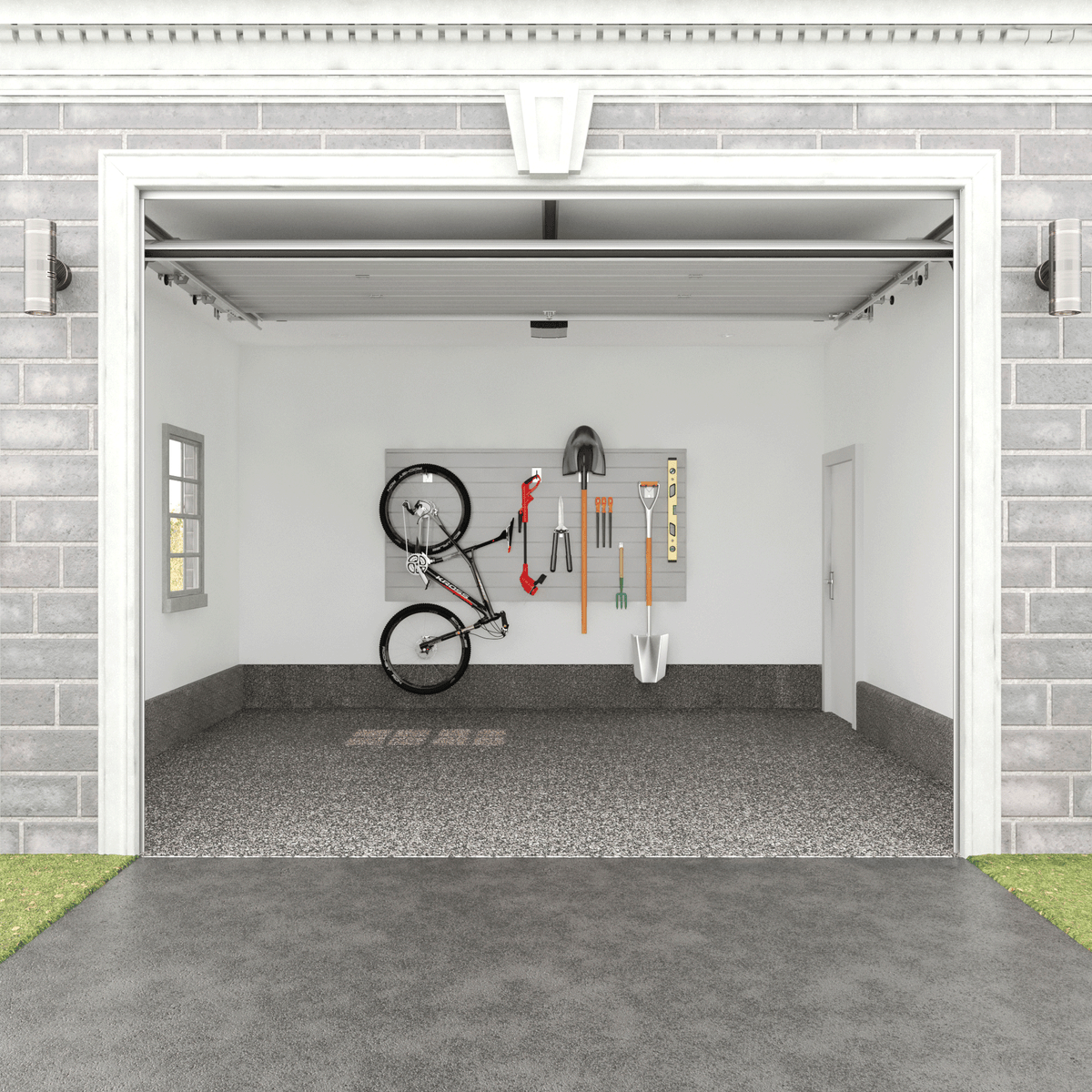 Proslat 8’ x 4’ PVC Wall Slatwall Mini Bundle (Different