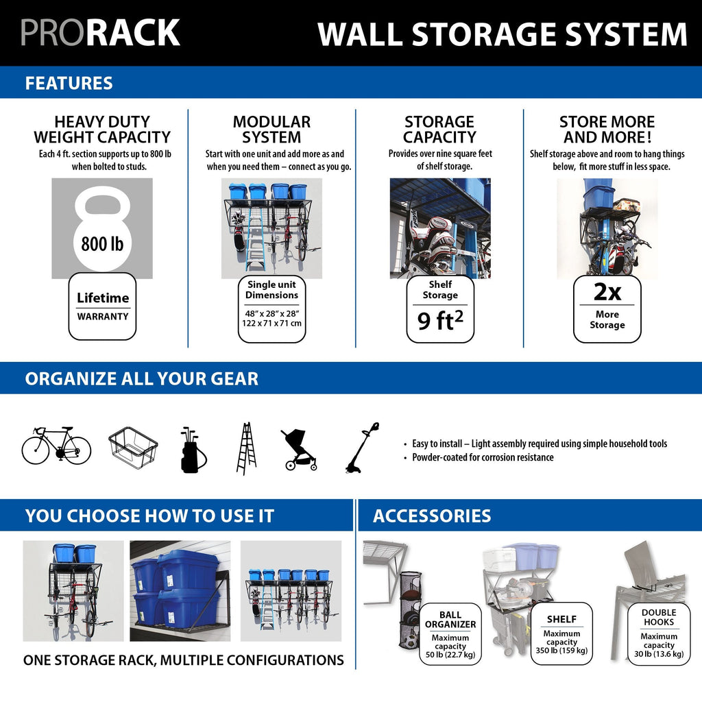 Proslat Ball Organizer Prorack and Slatwall - Accessories