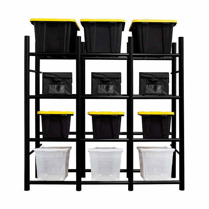 Proslat Bin Warehouse Heavy-Duty 12 tote Rack - Special