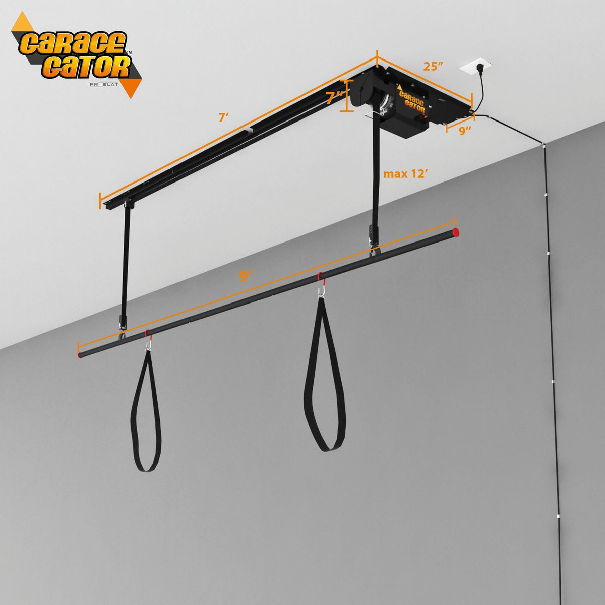 Proslat Garage Gator Single Canoe & Kayak 220 lb Hoist kit