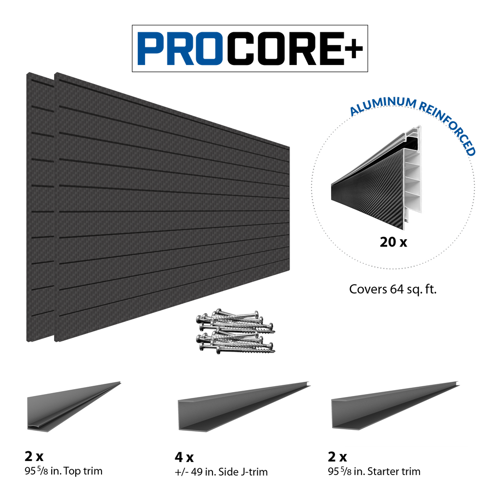 Proslat PROCORE + Carbon Fiber Slatwall Ultimate Bundle