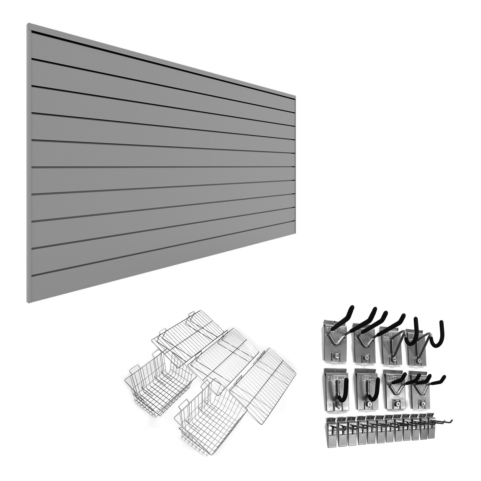Proslat Ultimate 2 Slatwall Wall Storage Bundle - Light