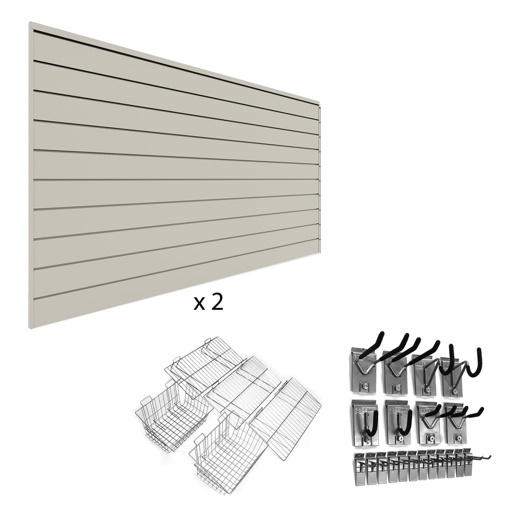 Proslat Ultimate 2 Slatwall Wall Storage Bundle - Sandstone
