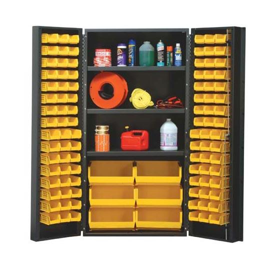 Quantum 36’’ Wide All-Welded Bin Cabinet w/ 102 bins
