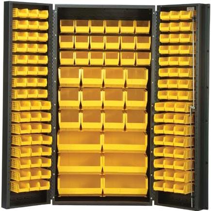 Quantum 36’’ Wide All-Welded Bin Cabinet w/ 132 bins