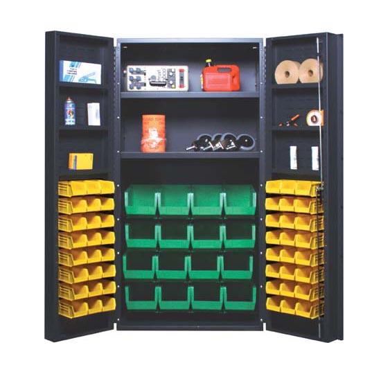 Quantum 36’’ Wide All-Welded Bin Cabinet w/ 64 bins