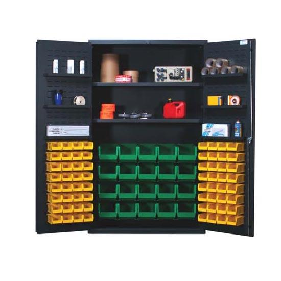 Quantum 48’’ Wide All-Welded Bin Cabinet w/ 84 bins
