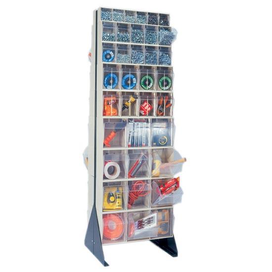 Quantum - Clear Tip Out Bin Cabinet 70’’H