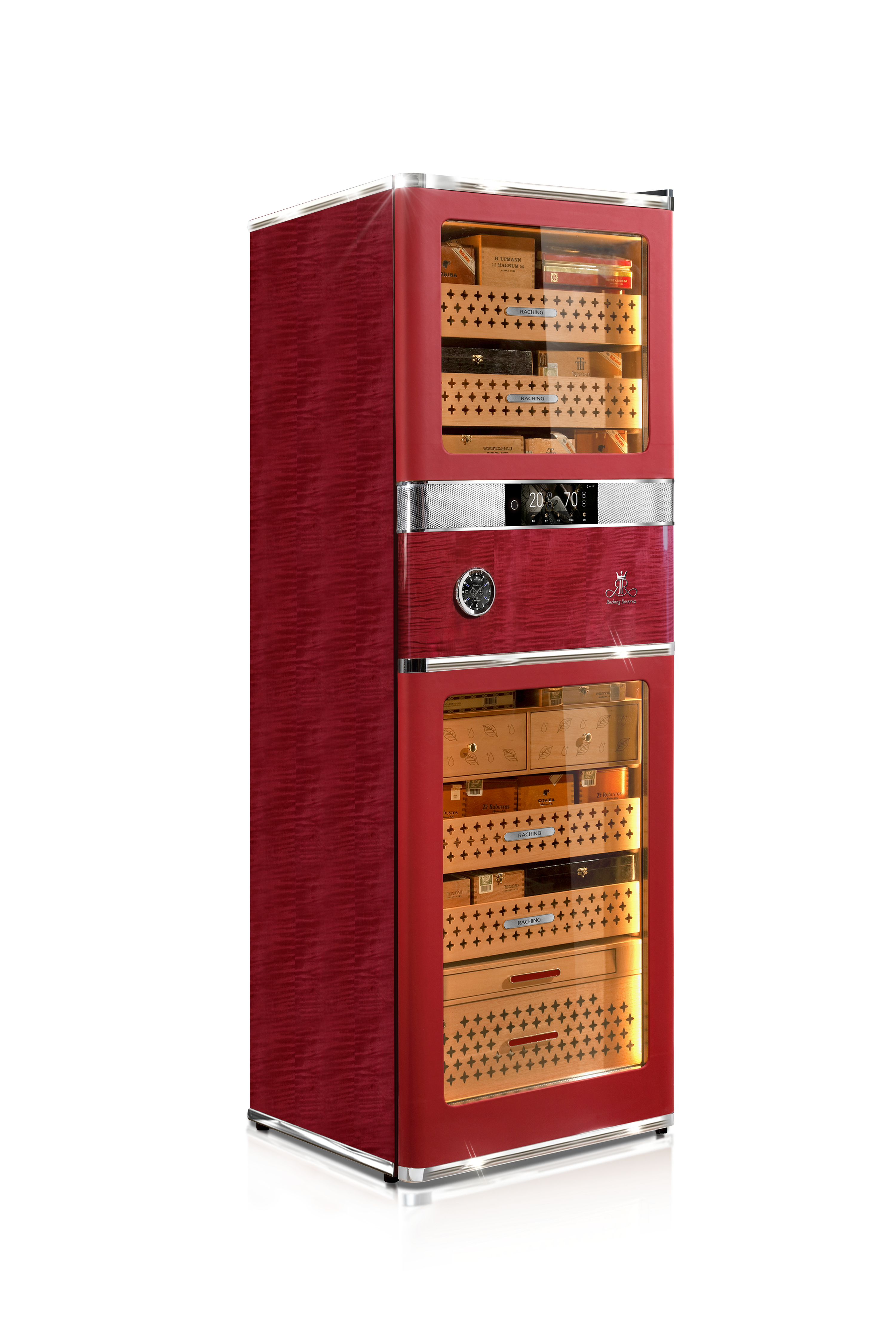 Raching RR780 Smart Cigar Cabinet - San Diego Red