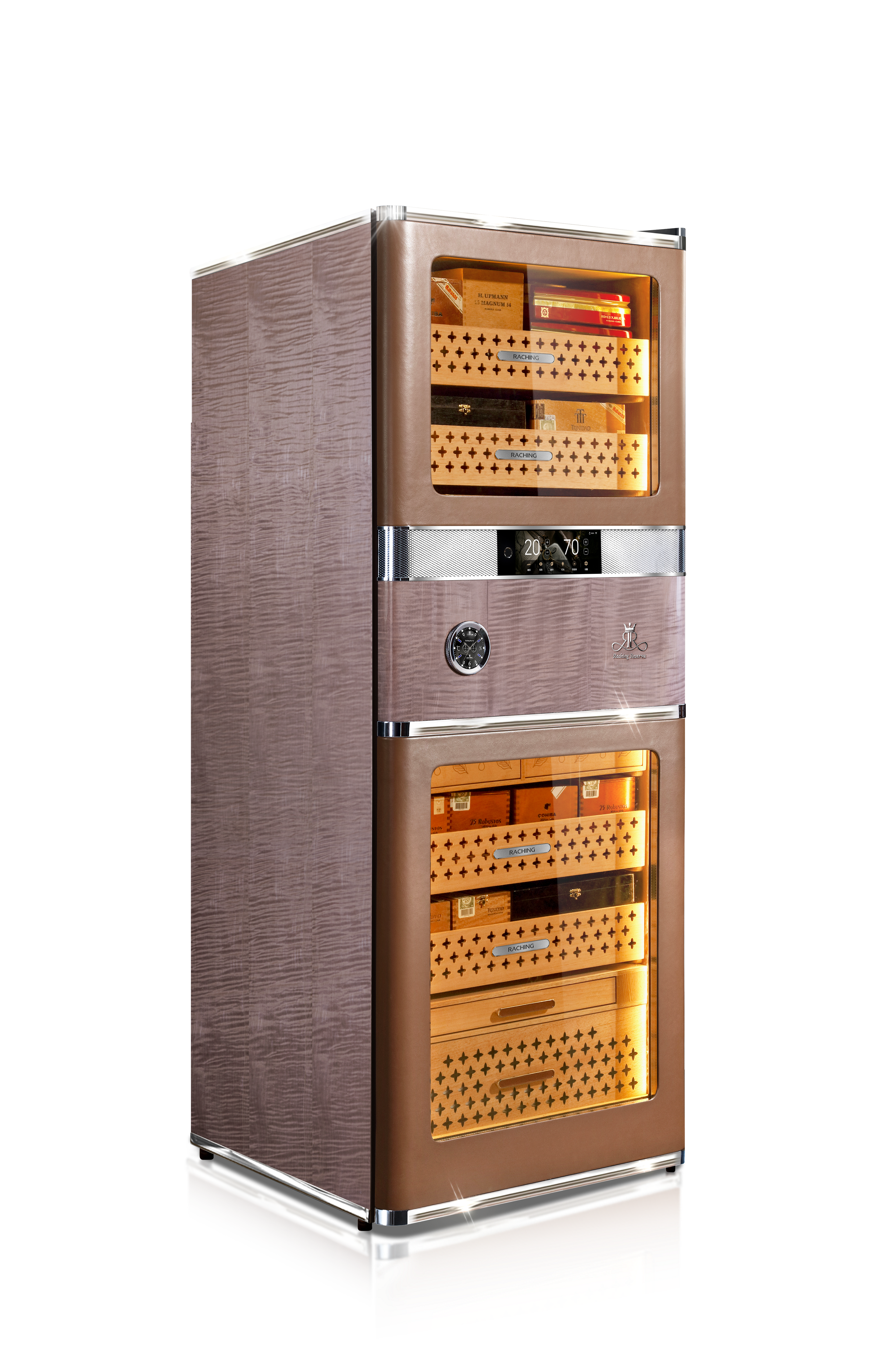 Raching RR880 Smart Cigar Cabinet - Havana Tan