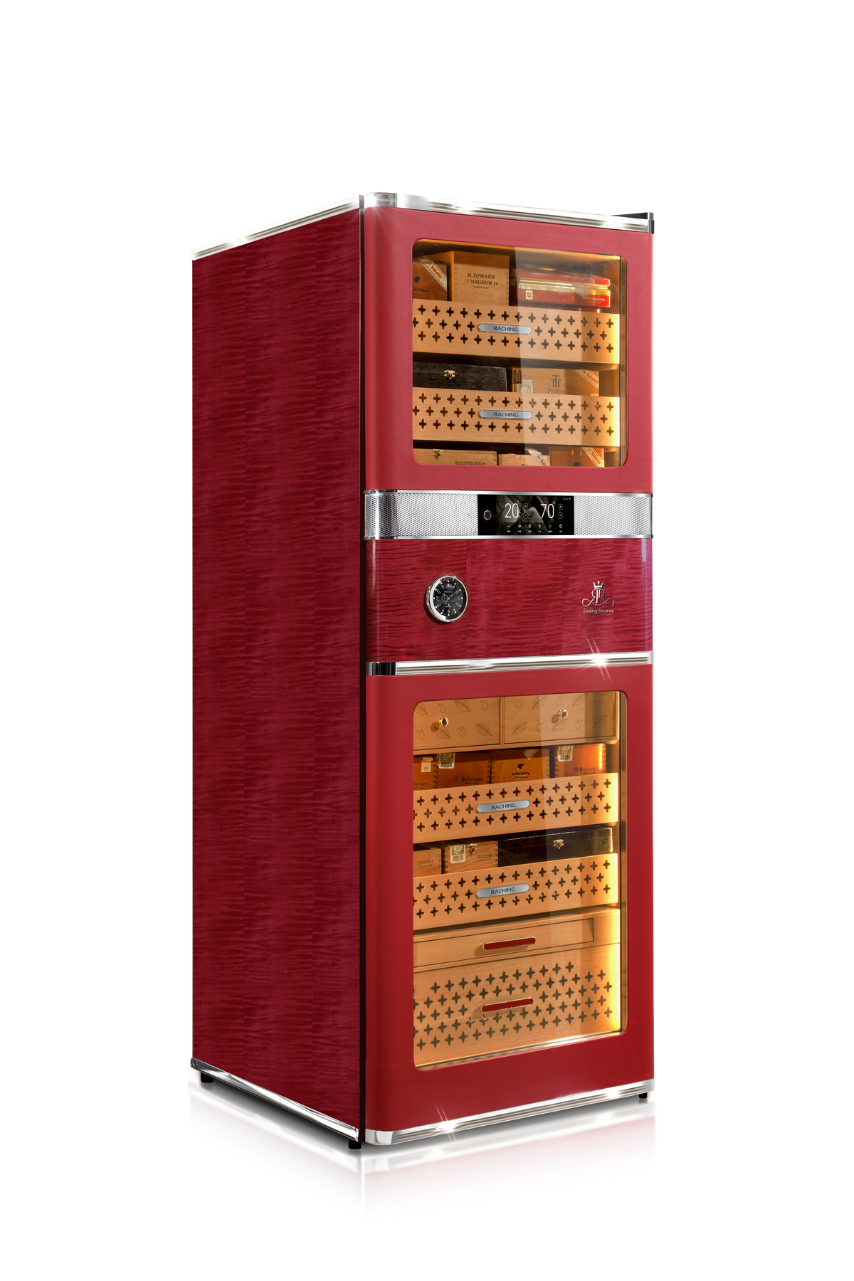 Raching RR880 Smart Cigar Cabinet - San Diego Red