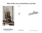 1’ 5 Rifle Leans Left Display Grid Wall (SKU: 6261)