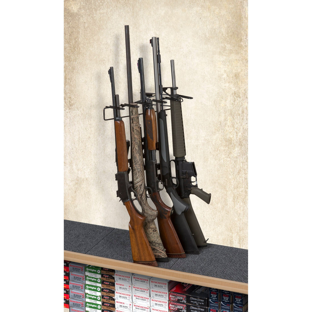 1’ 5 Rifle Leans Left Display Mount Anywhere (SKU: 6262)