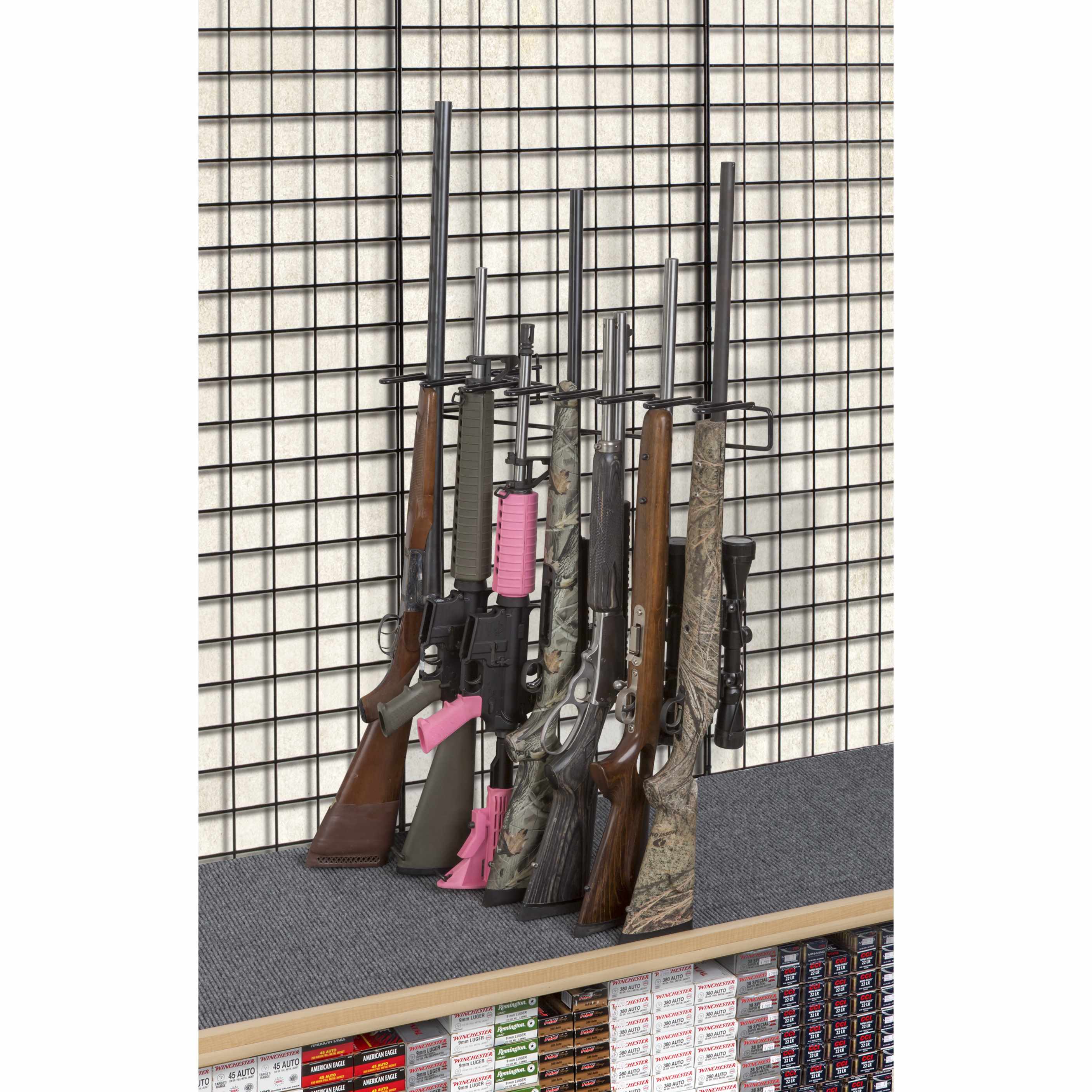 1’ 7 Rifle Leans Right Display Grid Wall (SKU: 6238)