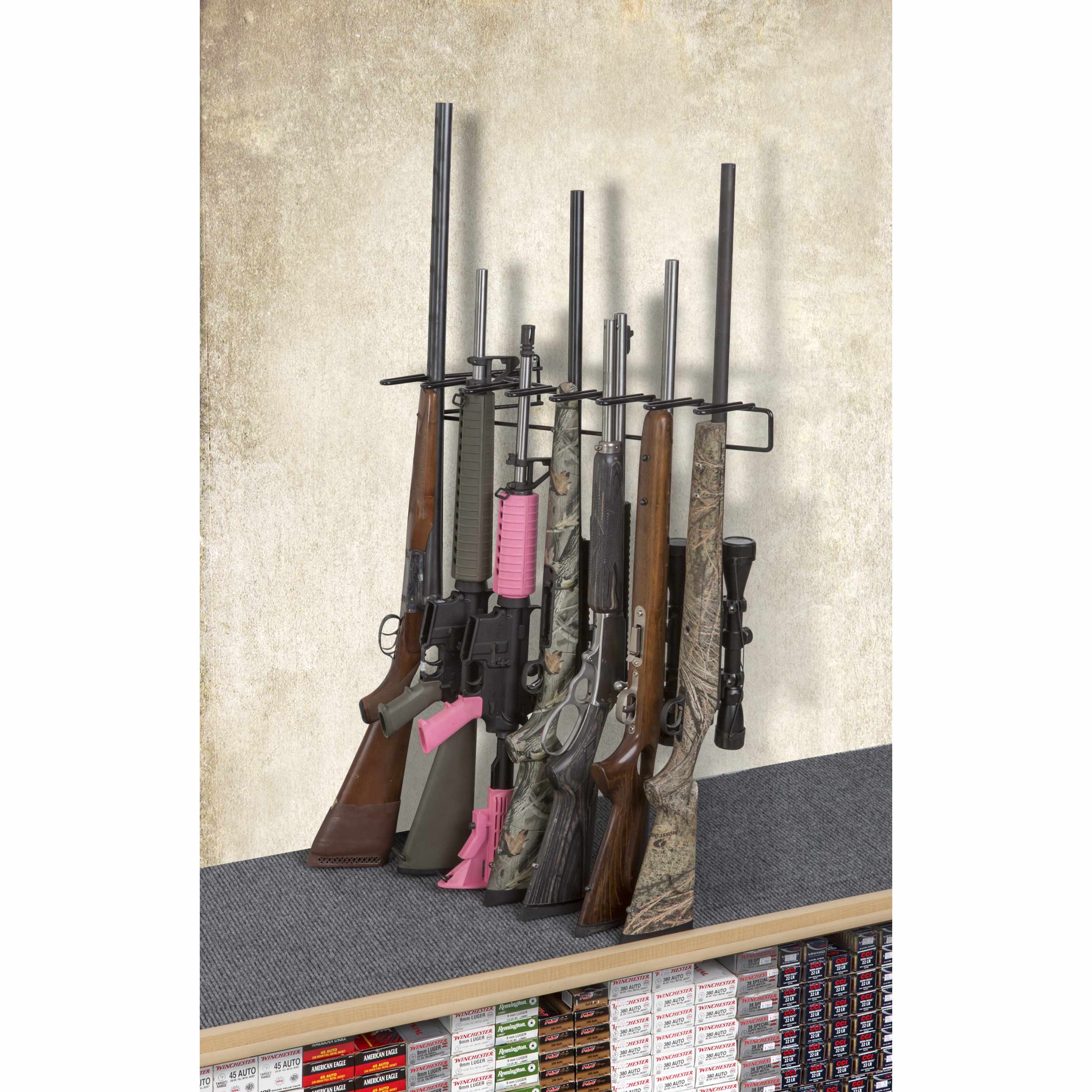 1’ 7 Rifle Leans Right Display Mount Anywhere (SKU: 6240)