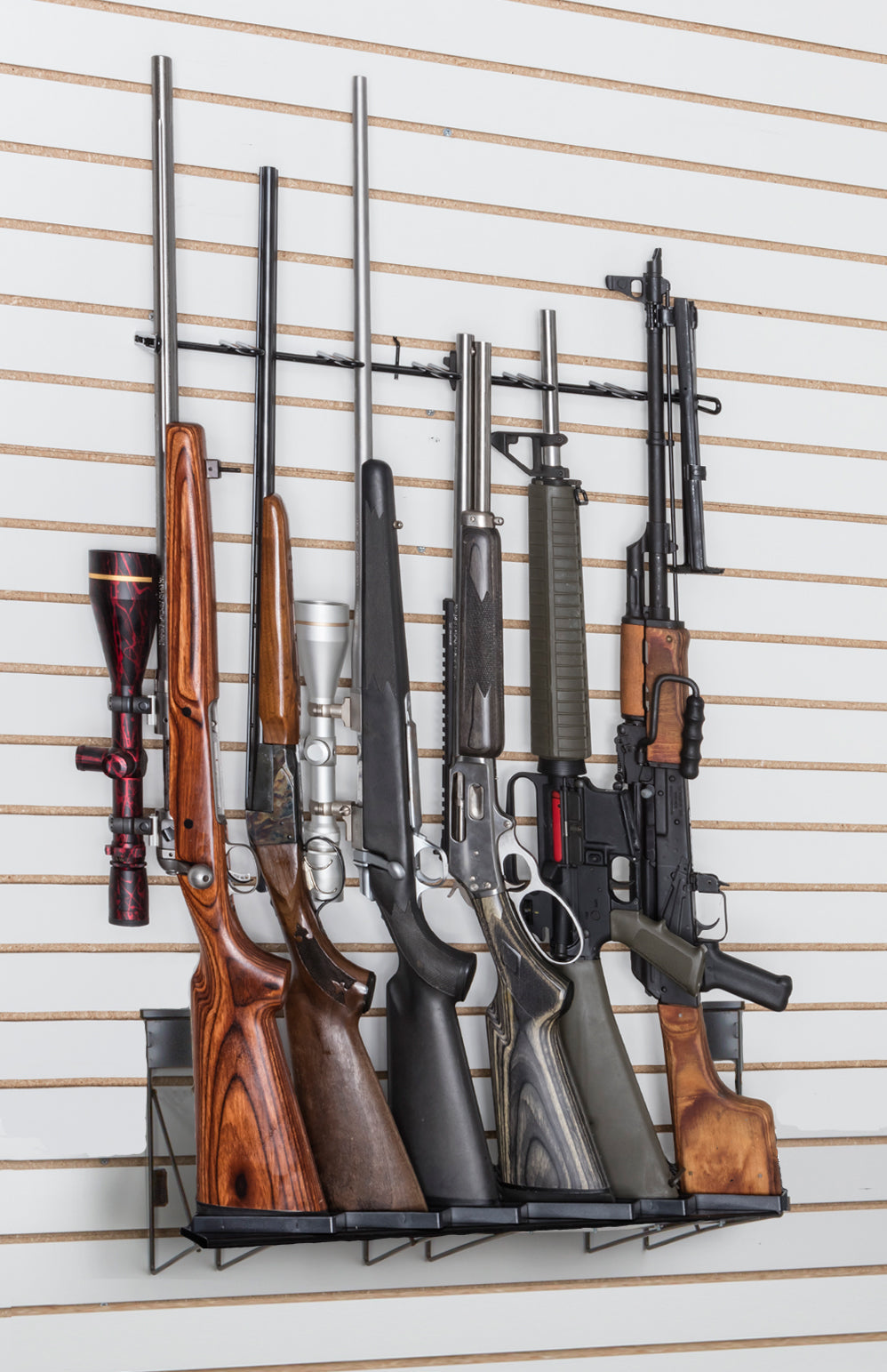 2’ 6-Rifle Slat Wall Display (SKU: 6293)