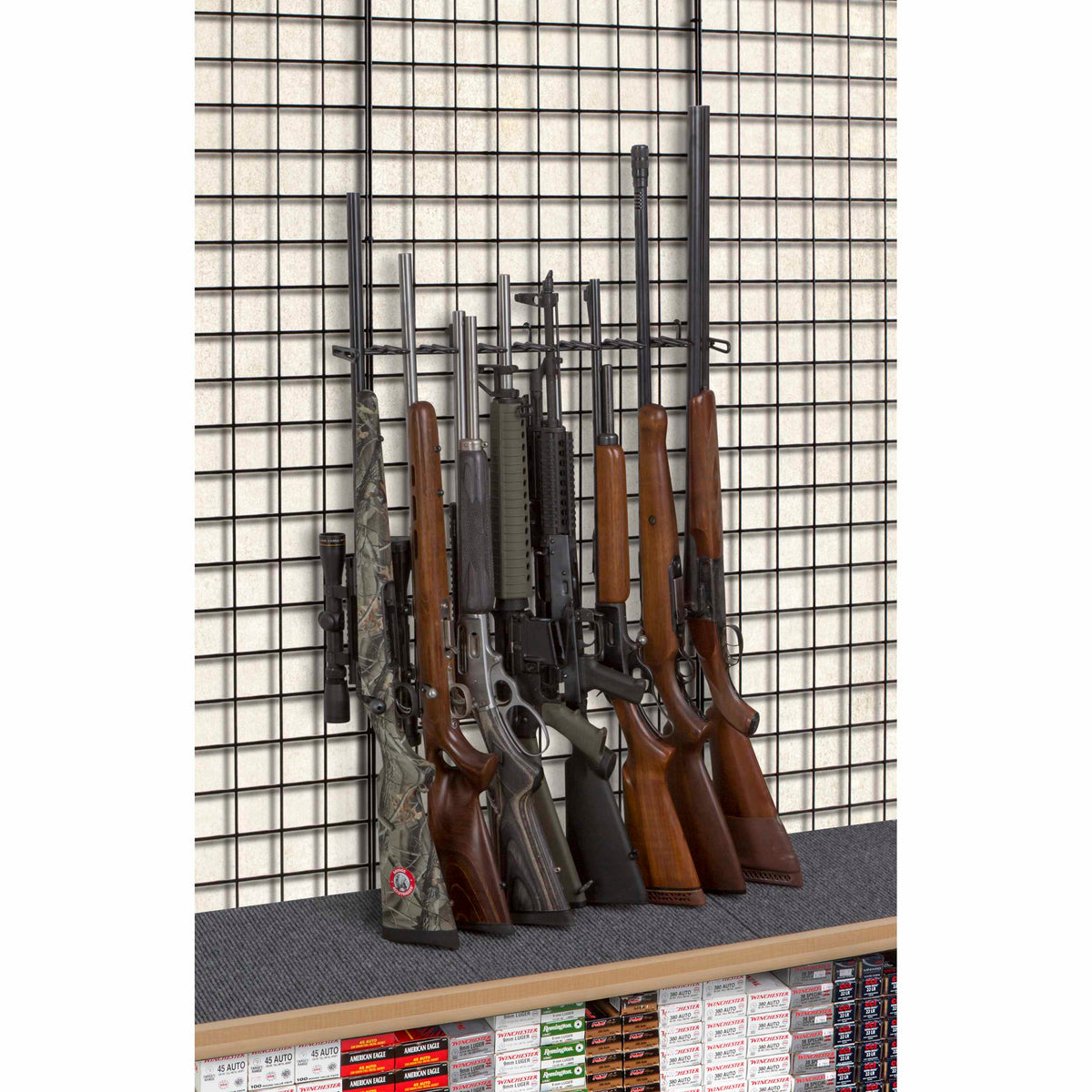 2’ 8 Rifle Grid Wall Display (SKU: 6275)