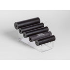 5 Suppressor Waterfall Acrylic Display (also holds 3 Scopes) 3.5 "W x 8.5"D x 3"H (SKU: 6465)