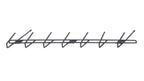 7 Pistol Display, Rod in the Barrel Pistol Display. (SKU: 6063)