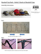 Rackem - Baseball Cap Rack (Case of 6)