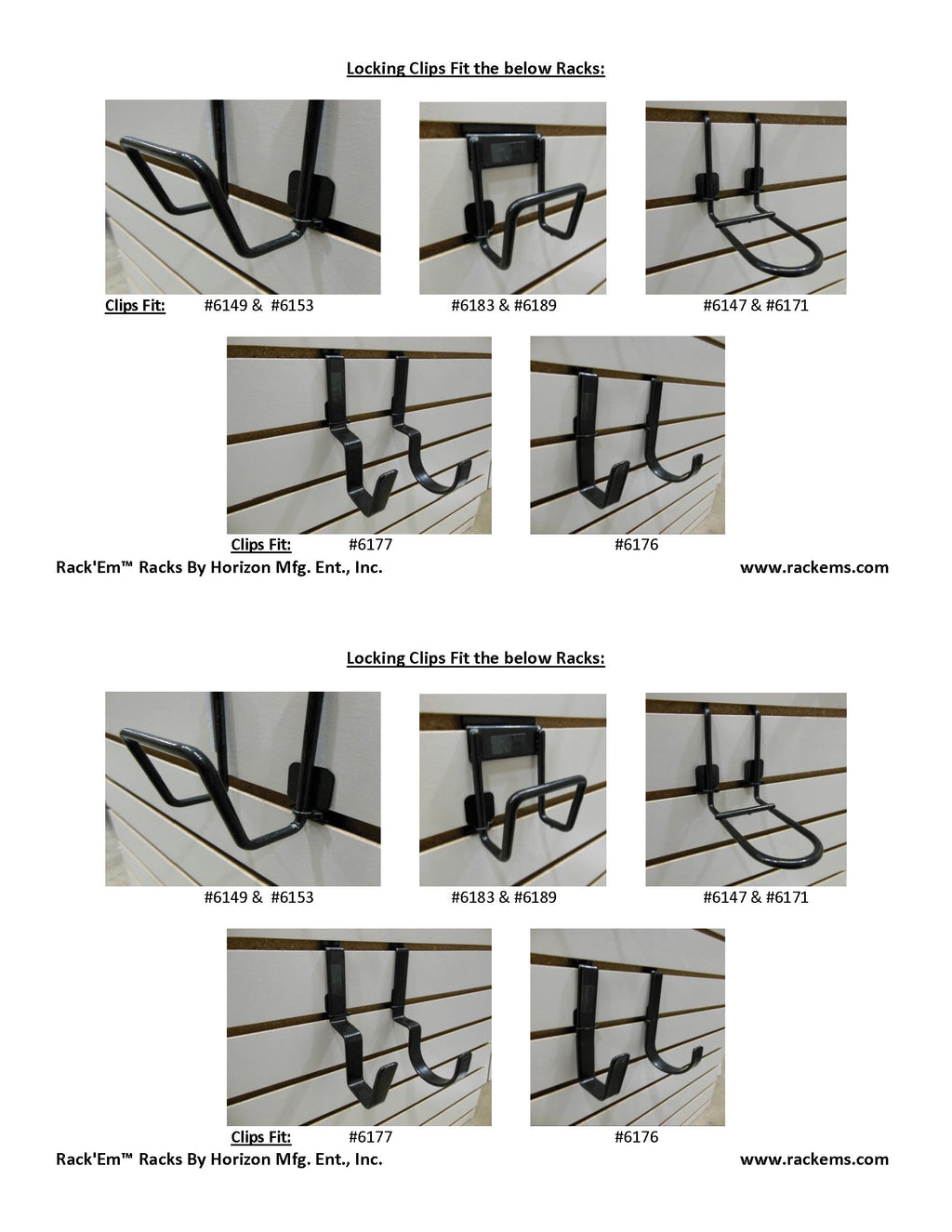 Slat Wall Rifle Hanger Display (SKU: 6176)