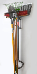 Ladder, Broom, Squeegee, Shovel and Rake Rack (SKU: 4162)